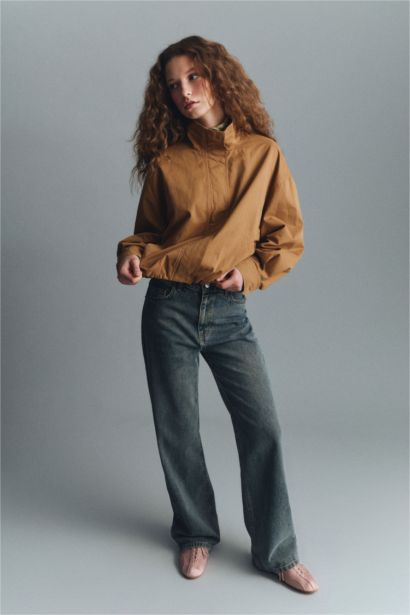 90's Wide Leg High Waist Long Washed Jeans