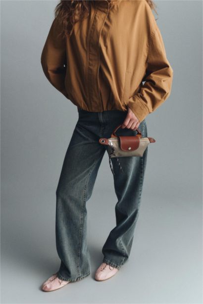 90's Wide Leg High Waist Long Washed Jeans