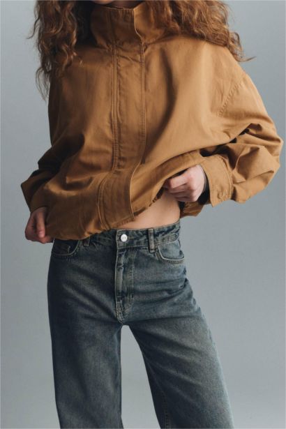 90's Wide Leg High Waist Long Washed Jeans