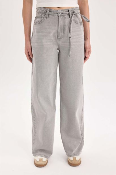 Джинсы с завышенной талией Baggy Fit