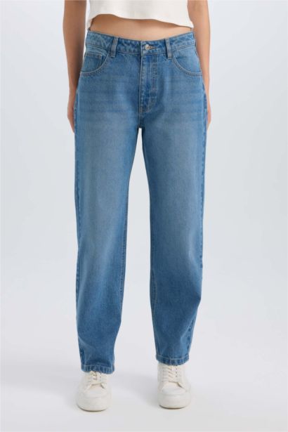 Jean boyfriend taille haute