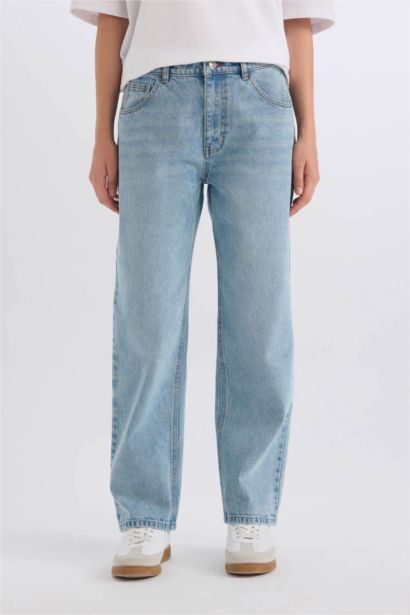 Джинсы Boyfriend с высокой талией