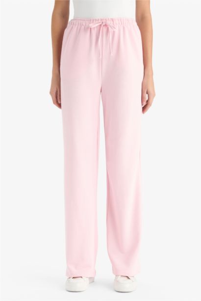 بنطرون رياضي قصة مستقيمة وايد ليج برباط