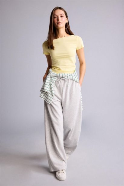 Straıght Fıt Esnek Belli Eşofman Altı