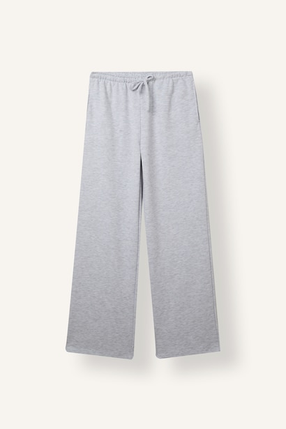 Straight Fit Elastic Waist Sweatpants
