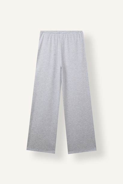 Straight Fit Elastic Waist Sweatpants