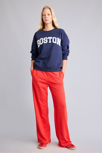 Straight Fit Basic Sweatpants