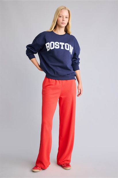 Straight Fit Basic Sweatpants