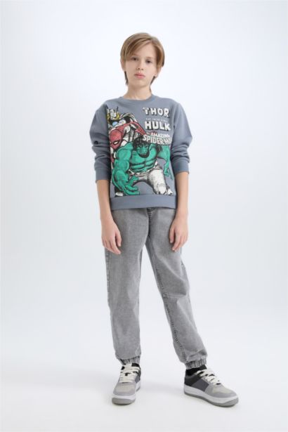 Sweat-shirt Marvel Comics à col rond pour garçon