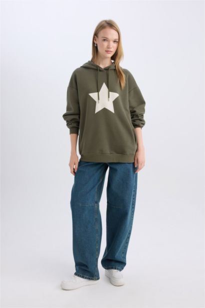 Oversize Fit Thick Sweatshirt Fabric Sweatshirt