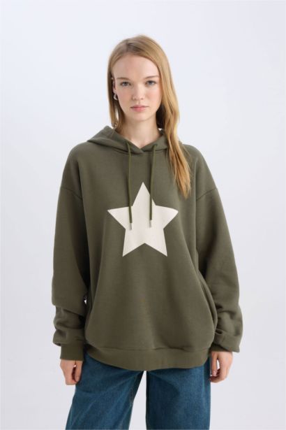 Oversize Fit Thick Sweatshirt Fabric Sweatshirt