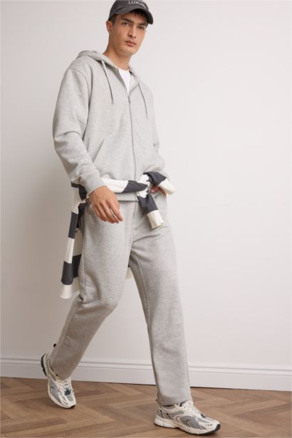 بنطلون سويت بانتس بيزك سادة قصة عادية برباط من الخصر