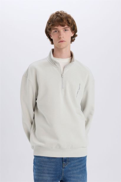 سويت شيرت اوفر سايز بياخة عالية بياخة بسحاب من مارفل