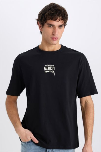 Star Wars Boxy Fit Crew Neck Printed T-Shirt