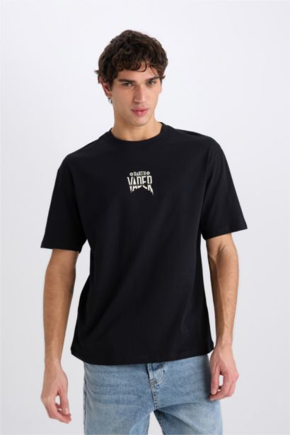 Star Wars Boxy Fit Crew Neck Printed T-Shirt