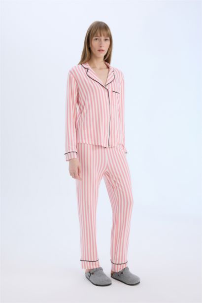 Striped Top Bottom 2 Piece Set