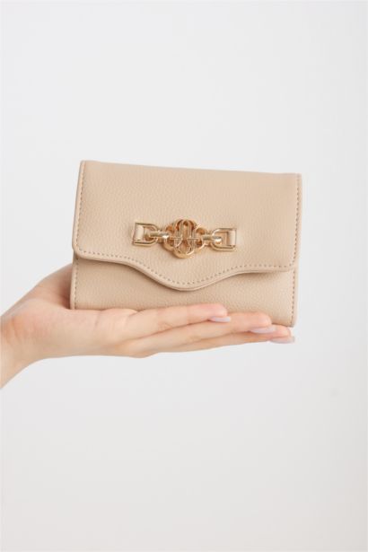 Kadın Toka Detaylı Suni Deri Cüzdan