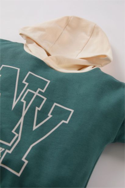 Baby Boy Printed Hoodie Sweatpants 2 Piece Set