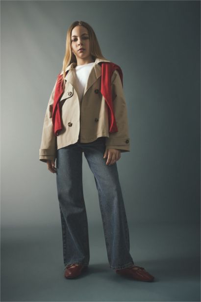 Girl Regular Fit Trench Coat