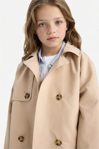 Girl Regular Fit Trench Coat