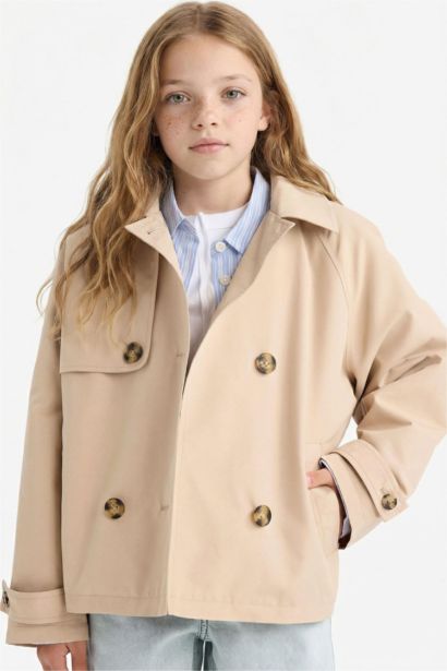 Girl Regular Fit Trench Coat