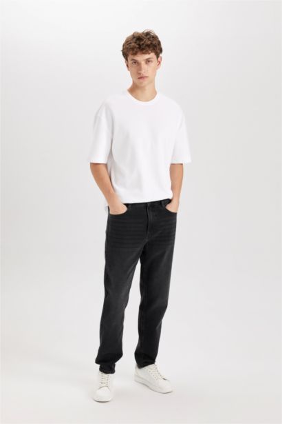 بنطلون جينز 90’S سليم فيت برجل ضيقة