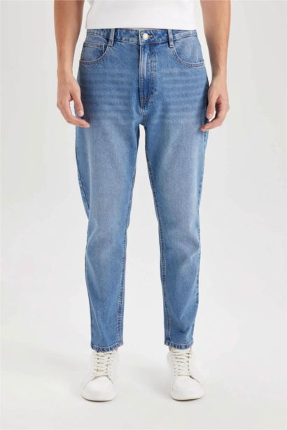 90's Slim Fit Узкий Низ Джинсы