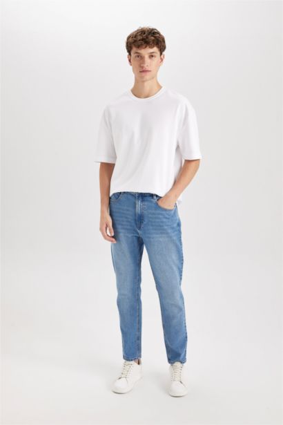 90's Slim Fit Узкий Низ Джинсы