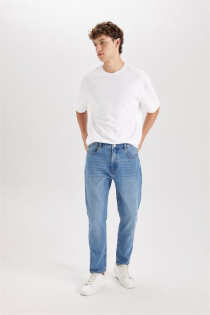 90's Slim Fit Узкий Низ Джинсы