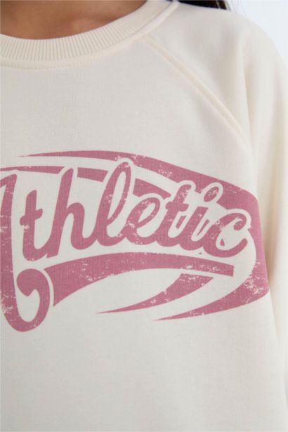 Sweat-shirt imprimé Coupe décontractée à Col rond