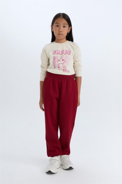 Pantalon Jogging basique avec poches pour fille