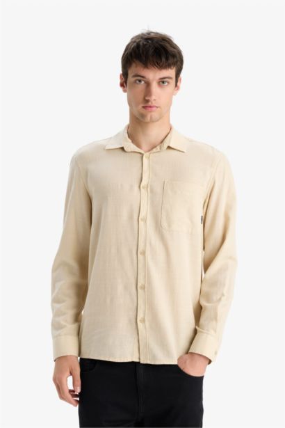 Regular Fit Long Sleeve Cotton Shirt