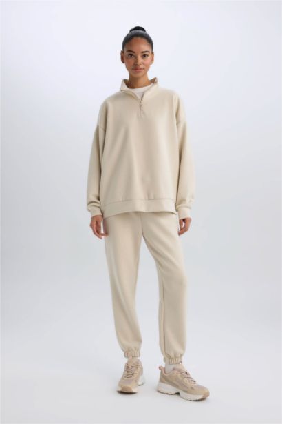 Sweatshirt de sport à demi-fermeture zip Coupe standard de DeFactoFit