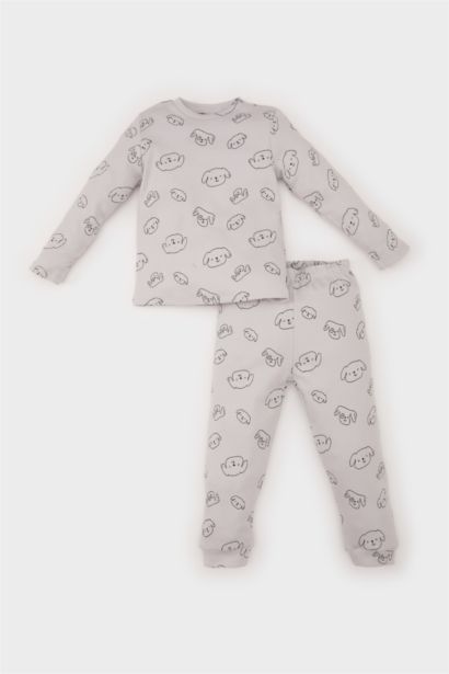 Baby Boy Camisole Patterned Top Bottom 2 Piece Pajama Set