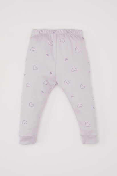 Girl Rabbit Printed Top Bottoms 2 Piece Pajama Set