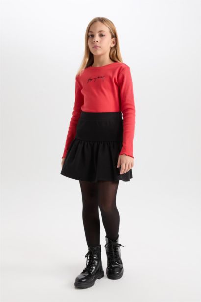 Jupe basique avec taille élastique pour Fille