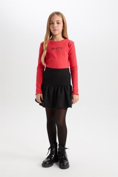 Jupe basique avec taille élastique pour Fille