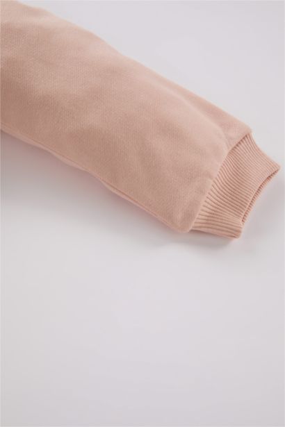 Sweatshirt à col chemise avec imprimé pour bébé fille