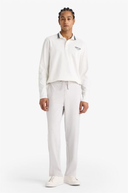 بنطلون سويت بانتس جوجر منسوج سليم فيت من DeFactoFit