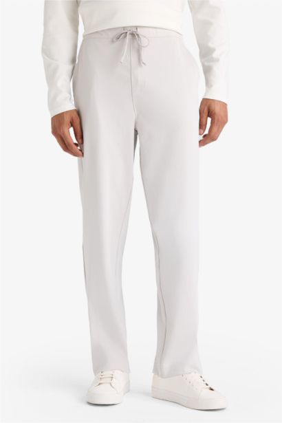 بنطلون سويت بانتس جوجر منسوج سليم فيت من DeFactoFit