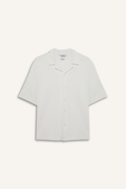 قميص صيفي نص ردن قصة مريحة وياخة عالية