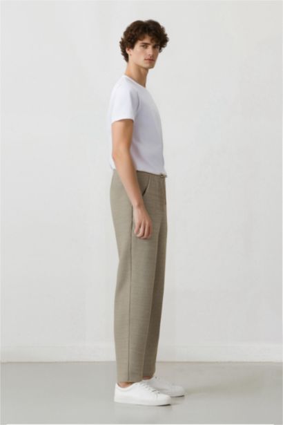 بنطرون برجل واسع وايد ليج بثلاثة جيوب