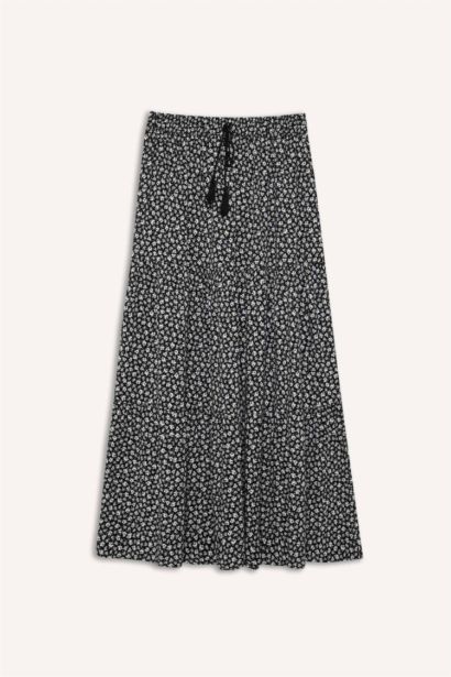 Printed Viscose Maxi Skirt