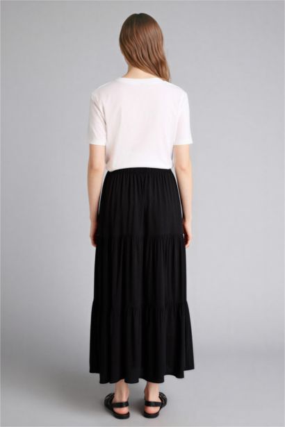 Jupe longue en viscose