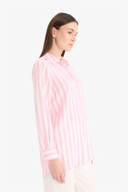 Relax Fit Viscose Long Sleeve Tunic
