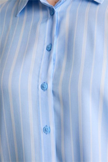 Relax Fit Viscose Long Sleeve Tunic