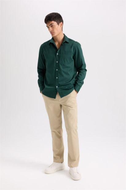 Regular Hem Trousers