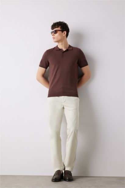 Прямые брюки Chino из канвы