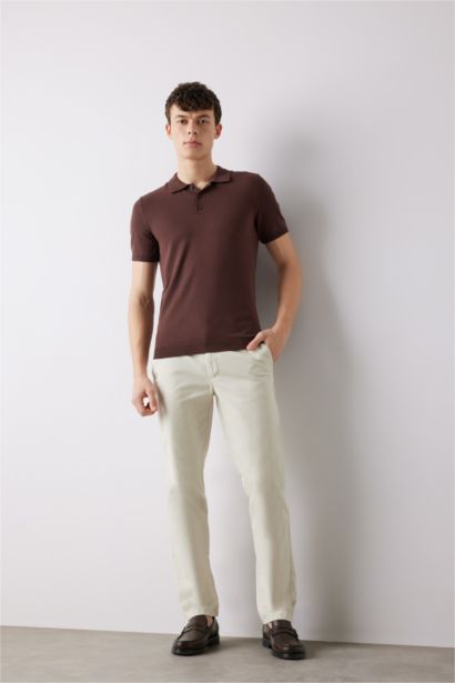 Прямые брюки Chino из канвы