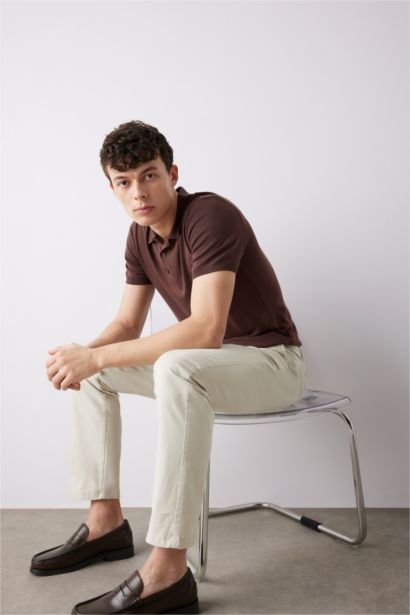 Прямые брюки Chino из канвы